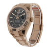 Rolex Sky-Dweller, Rose Gold Rhodium Dial Fluted Bezel 42MM Watch 326935