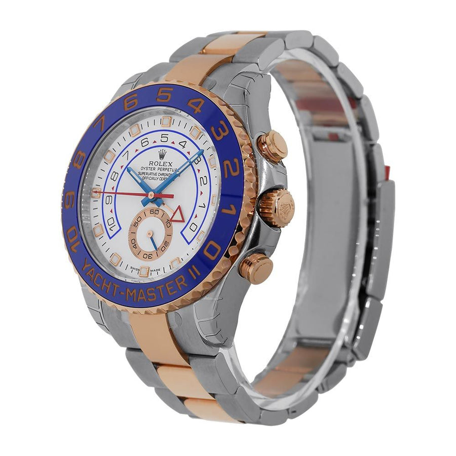 Rolex Yacht-Master II, Stainless-Steel and Rose Gold Blue Hands 44MM Watch 116681