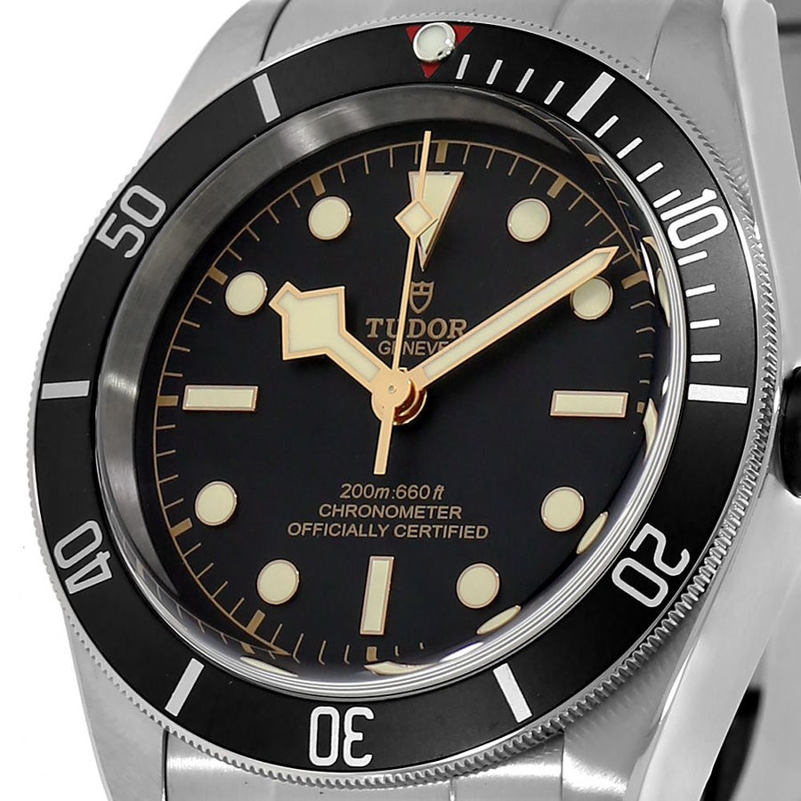 Tudor Black Bay, Polished Steel Matte Black Bezel Diver 41MM Watch 79230N