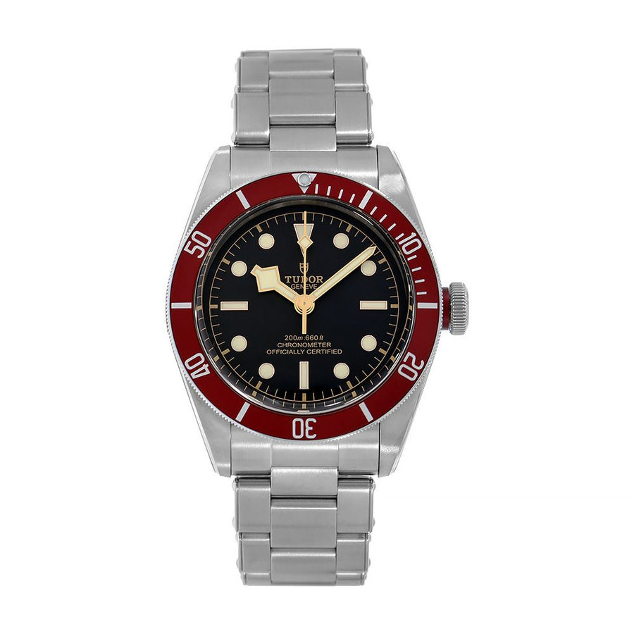 Tudor Black Bay, Polished Steel Matte Red Bezel Diver 41MM Watch 79230R