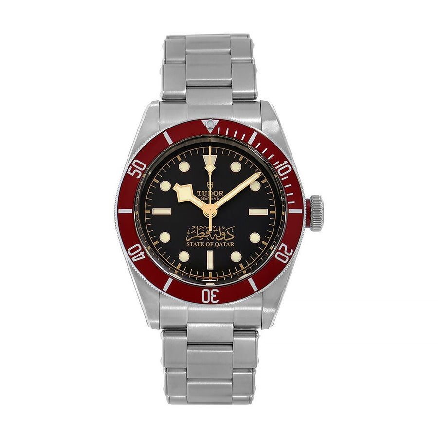 Tudor Black Bay, Steel State of Qatar Red Bezel Diver 41MM Watch 79230R