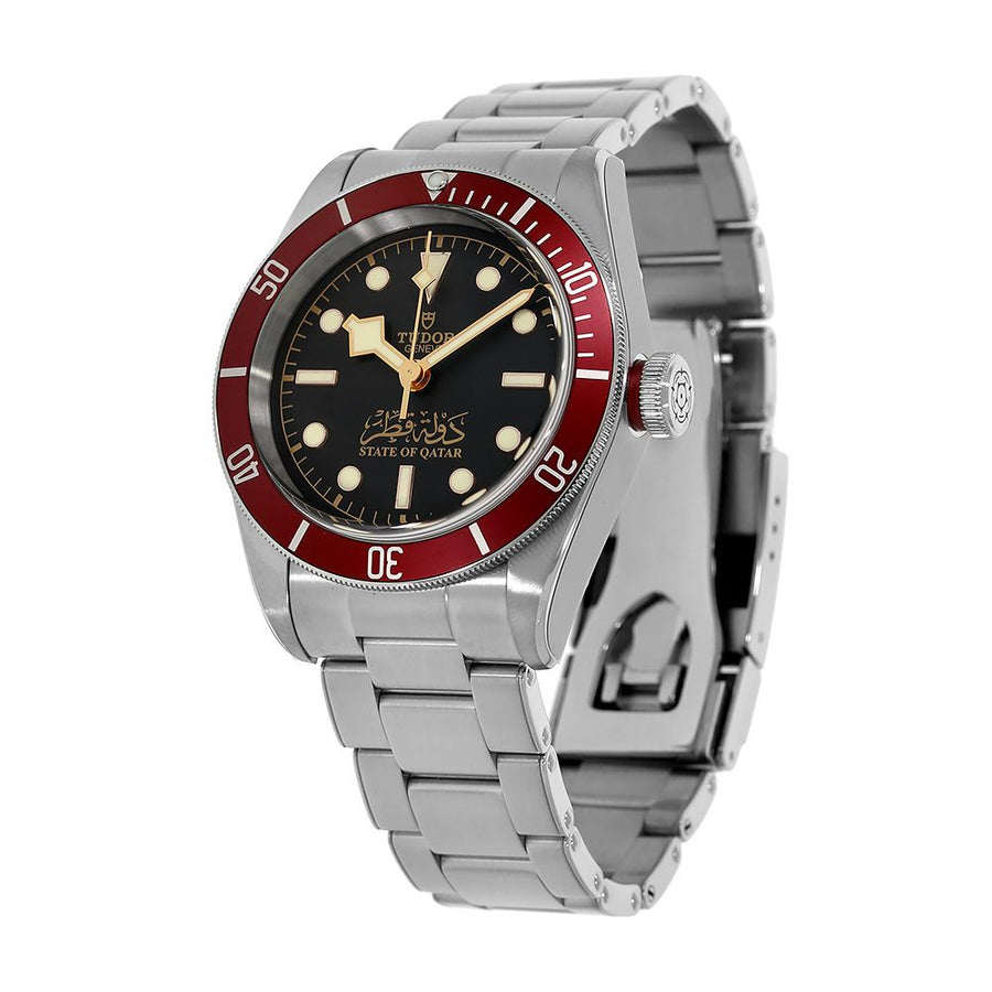 Tudor Black Bay, Steel State of Qatar Red Bezel Diver 41MM Watch 79230R