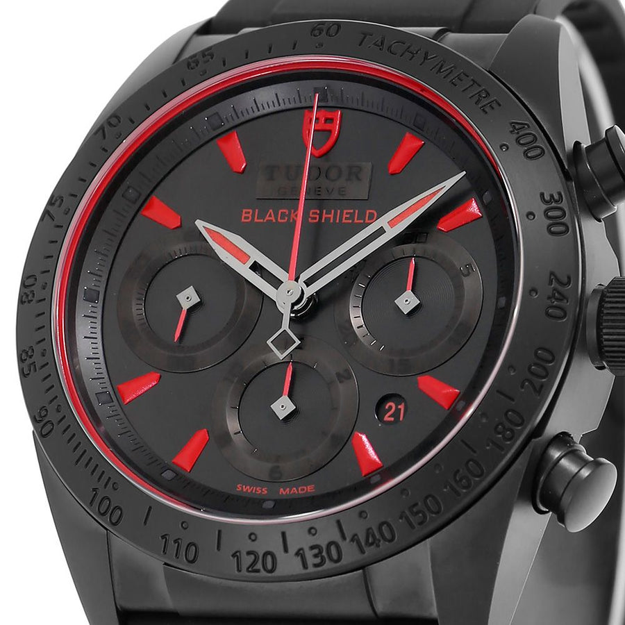 Tudor Fastrider Black Shield, Matte Ceramic Red Index Dial 42MM Watch 42000CR