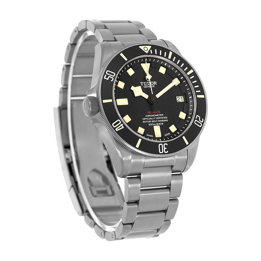 Tudor Pelagos Left-Handed, Titanium Black Ceramic Bezel 42MM Watch 25610TNL