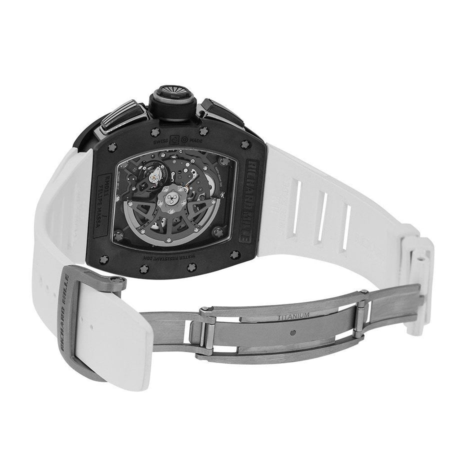 Richard Mille RM011, Felipe Massa DLC Titanium Flyback Chronograph 50MM Watch RM 011(PRE-OWNED)