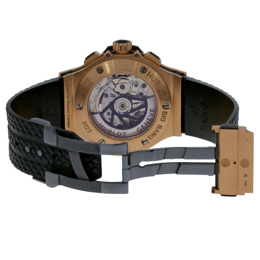 Hublot Big Bang, Rose Gold and Ceramic Chronograph 44MM Watch 341.PB.131.RX(PRE-OWNED)