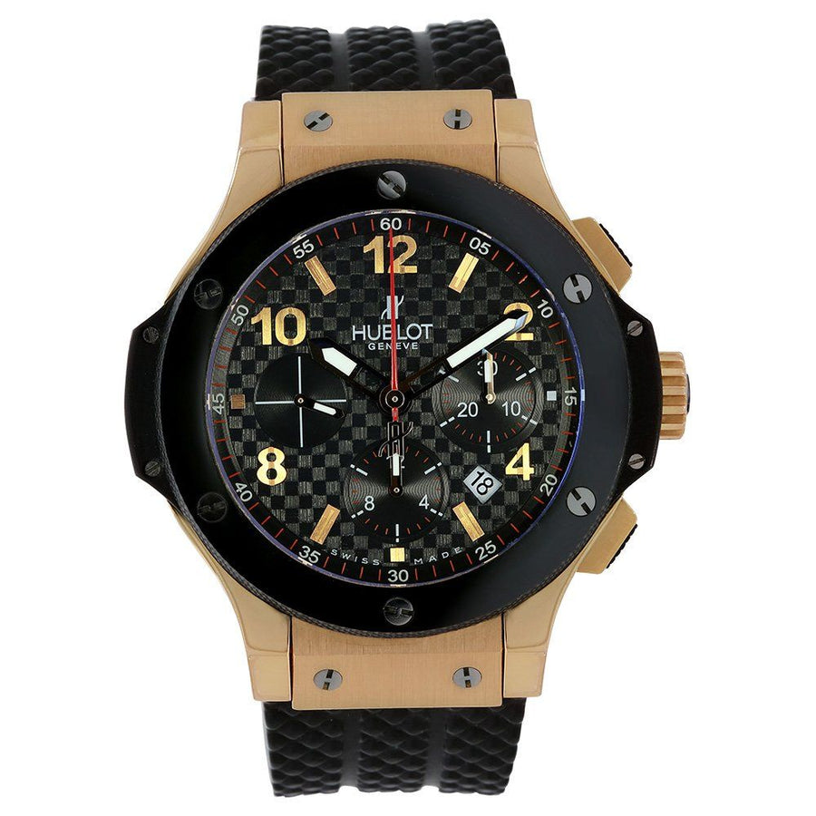 Hublot Big Bang, Rose Gold and Ceramic Chronograph 44MM Watch 341.PB.131.RX(PRE-OWNED)