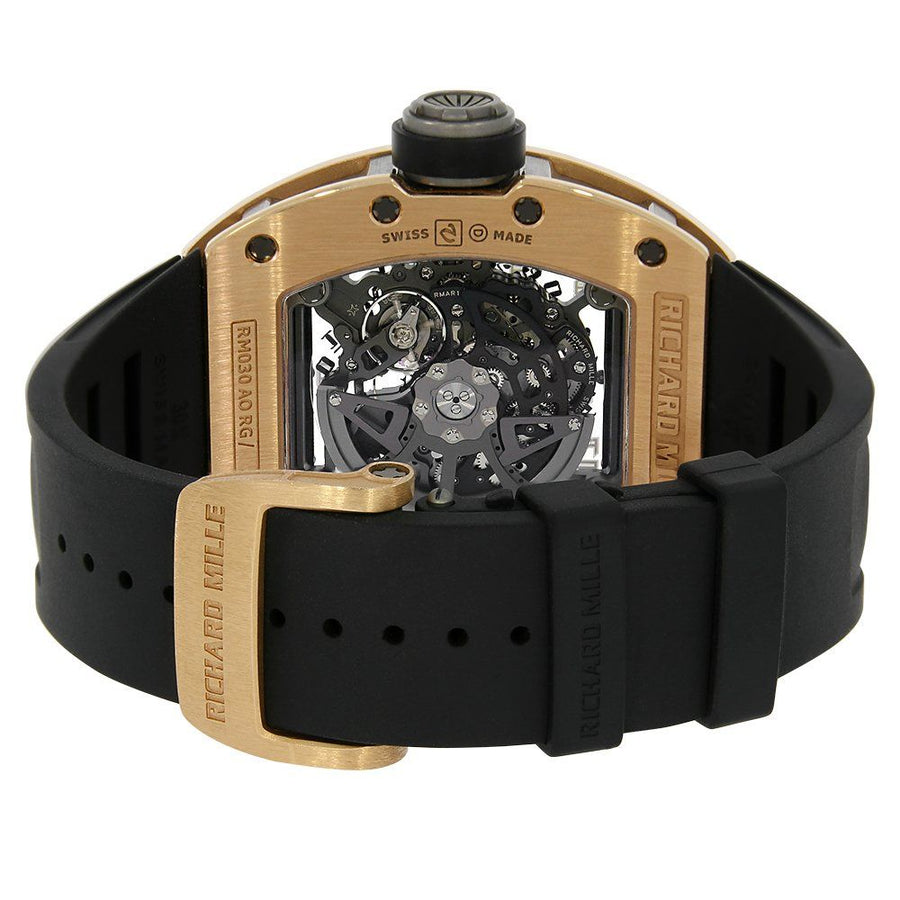 Richard Mille RM030, Titanium Rose Gold Automatic with Declutchable Rotor 50MM Watch RM030(PRE-OWNED)