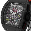 Richard Mille RM011, Felipe Massa Carbon Black Automatic Flyback Chronograph 49MM Watch RM011(PRE-OWNED)