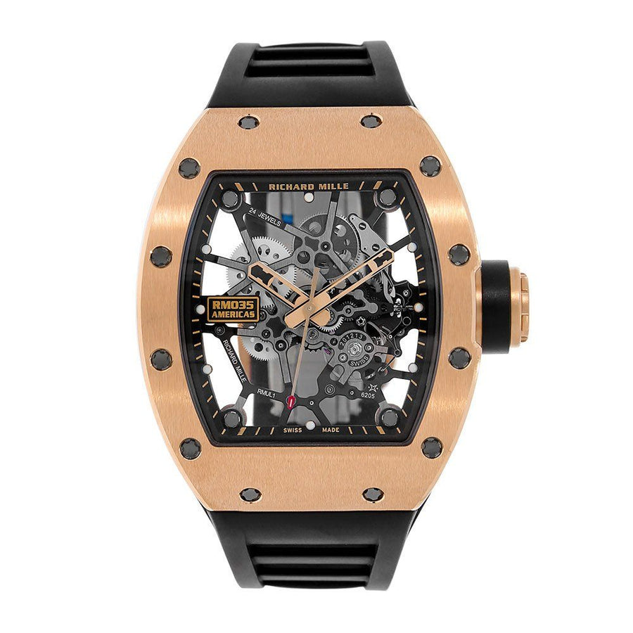 Richard Mille RM035, Toro Americas Edition Rose Gold Mens 48MM Watch RM035(PRE-OWNED)