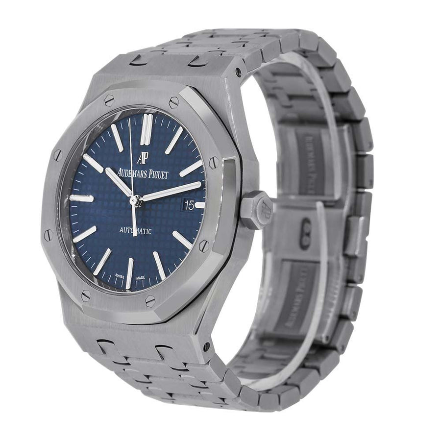 Audemars Piguet Royal Oak, Stainless-Steel Blue Dial 39MM Watch 15300ST.OO.1220ST.02(PRE-OWNED)