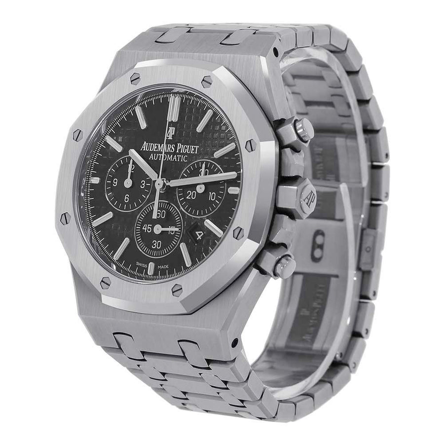 Audemars Piguet Royal Oak, Stainless-Steel Black Chronograph 41MM Watch 26320ST.OO.1220ST.01(PRE-OWNED)